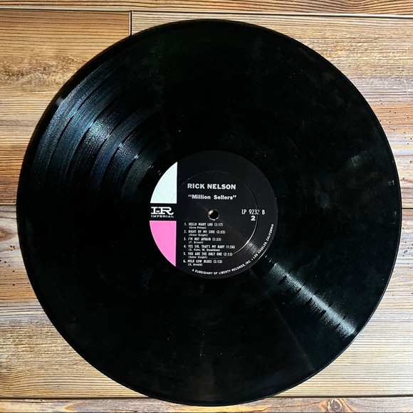 Rick Nelson Million Sellers LP 1964 Stereo Vinyl Imperial Records - Picture 3 of 4